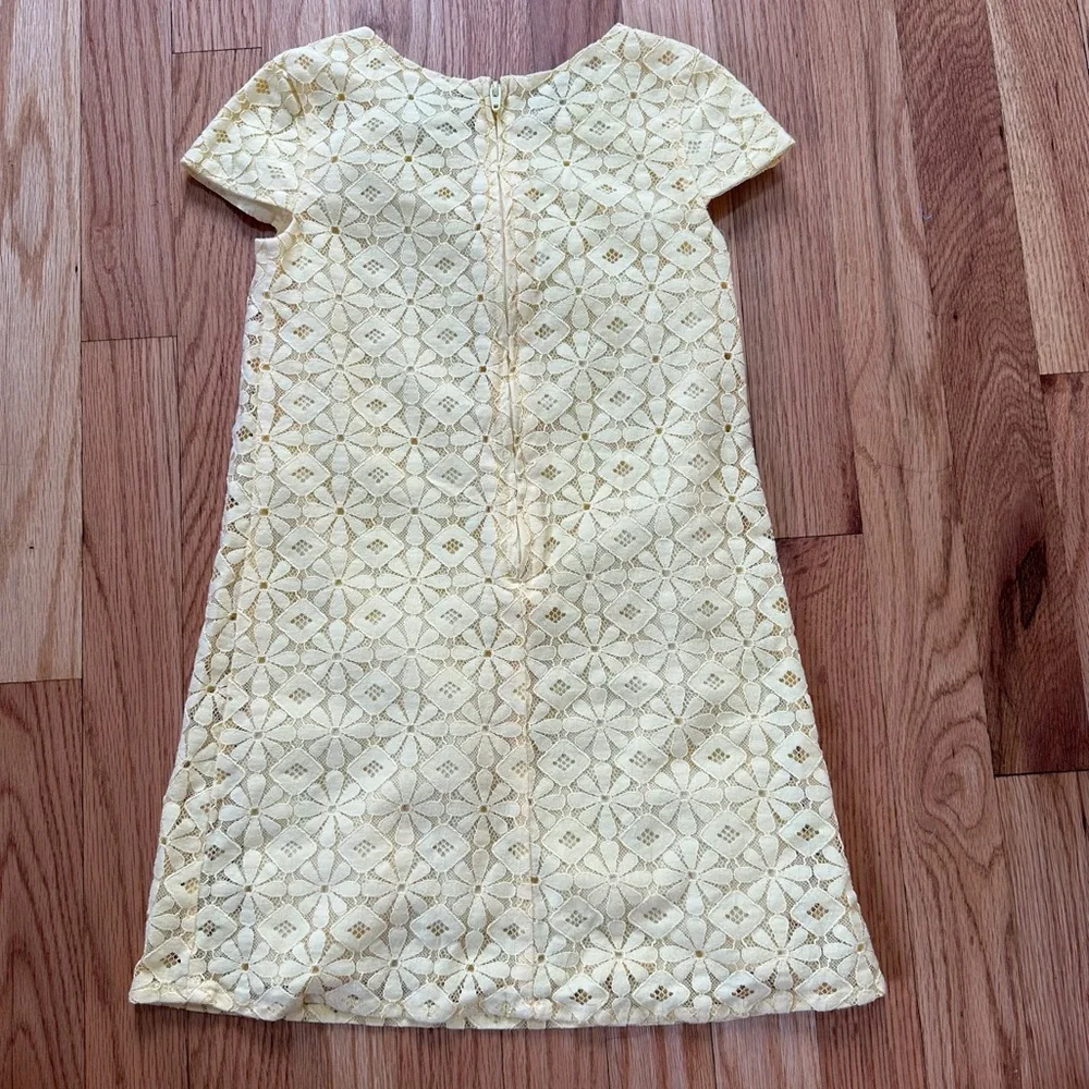 The Children’s Place Pastel Yellow Floral Eyelet dress size 5T